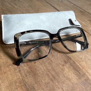 TIJN Saskia Glasses - Large Square Glasses - Tortoiseshell Glasses BRAND NEW